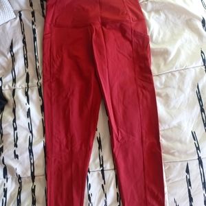 Zyia crop legging. Size 4. "Wine" color
